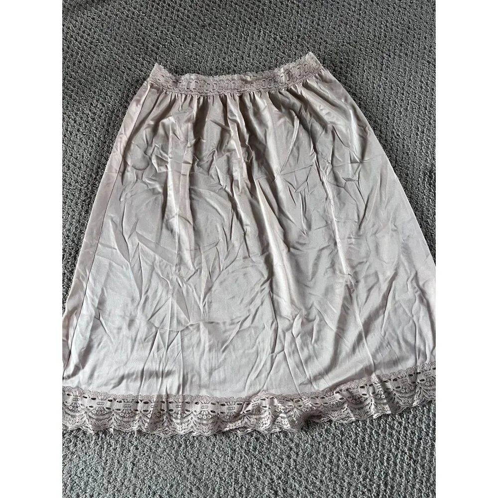 Lot 5 Knee Length Slips Various Brands all slips used